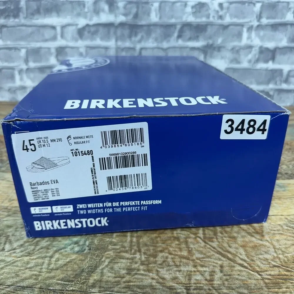 Birkenstock Barbados EVA Blue Slide Sandals 1015480 Mens Size US 12 / UK 10.5